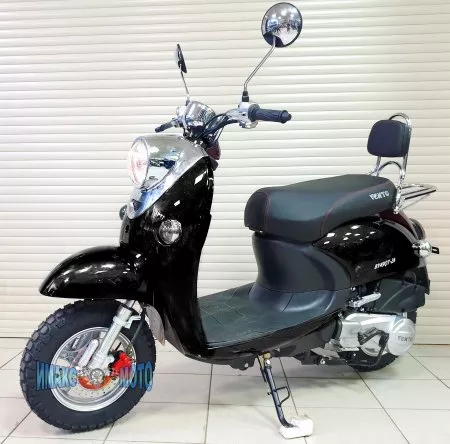 Скутер VENTO RETRO 49cc (150) сигнализация черный