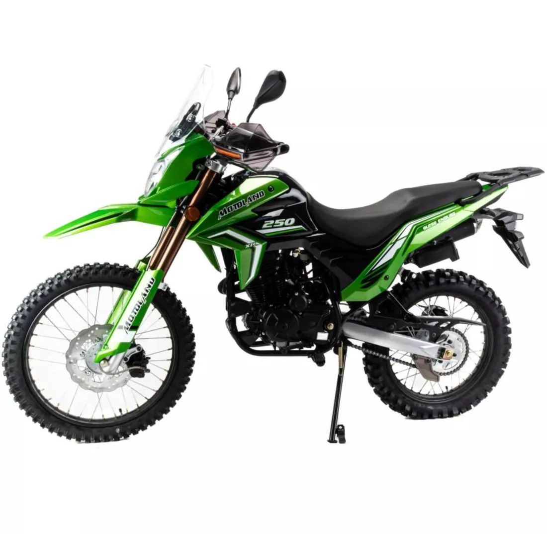 Мотоцикл Эндуро Motoland GL250 ENDURO (172FMM-5/PR250) (XL250-В) зеленый