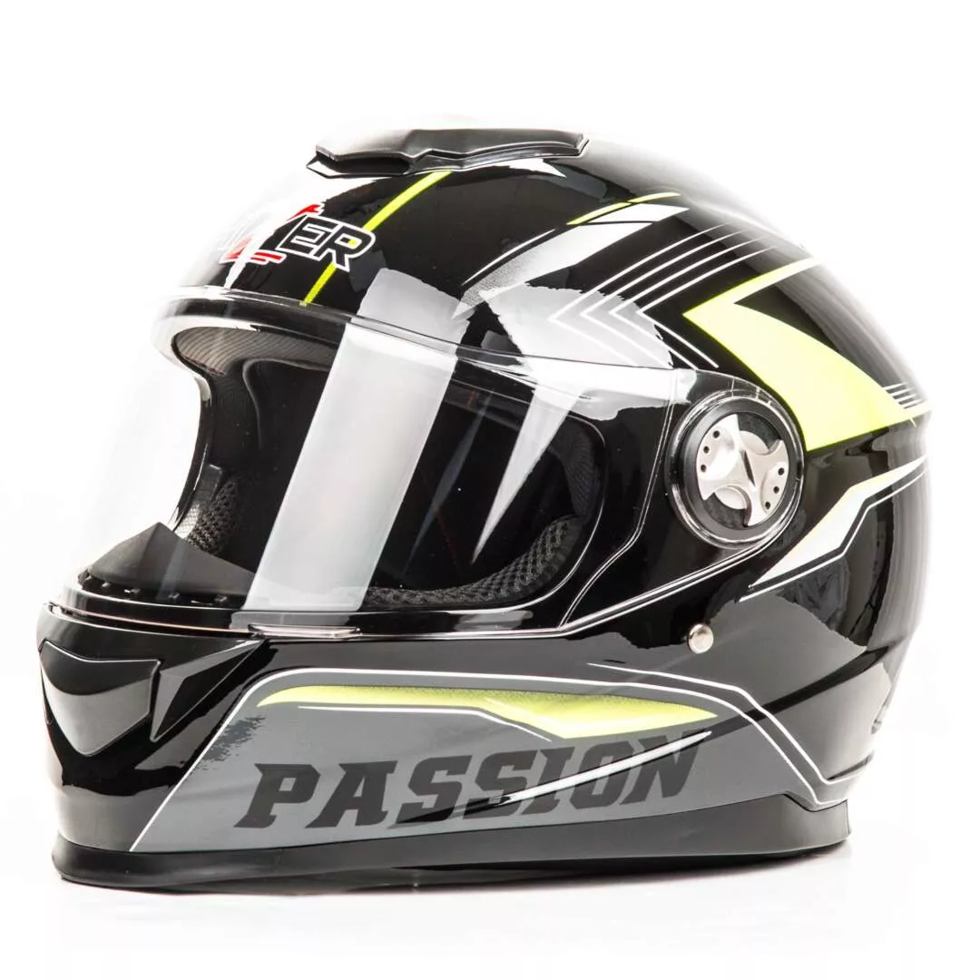 Шлем мото интеграл HIZER B565 #3 размер (M) black/yellow