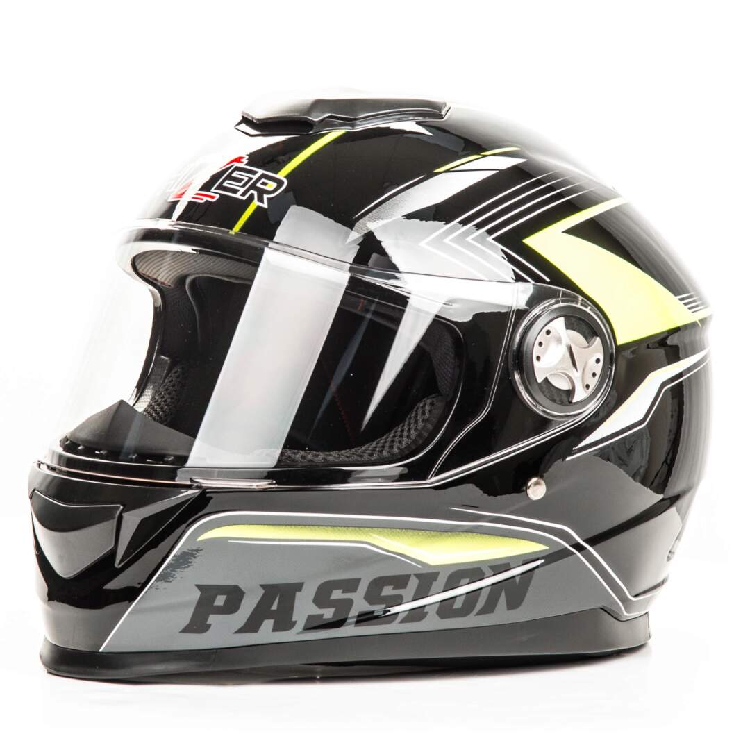 Шлем мото интеграл HIZER B565 #3 размер  (XL) black/yellow