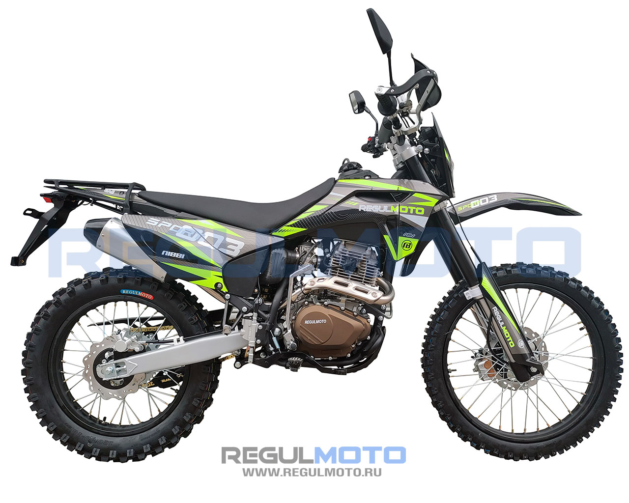Мотоцикл Regulmoto Sport-003 черно зеленый