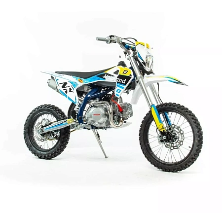 Питбайк Motoland NX125 E сине-желтый