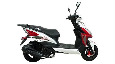 Скутер VMC (VENTO) CITY 49сс (150) LED фары, сигнализация (RED /WHITE)