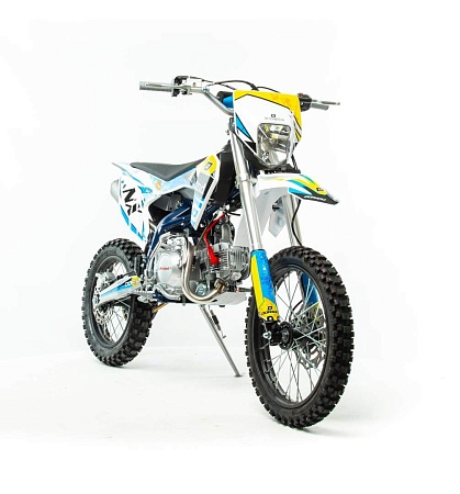 Питбайк Motoland NX125 E сине-желтый